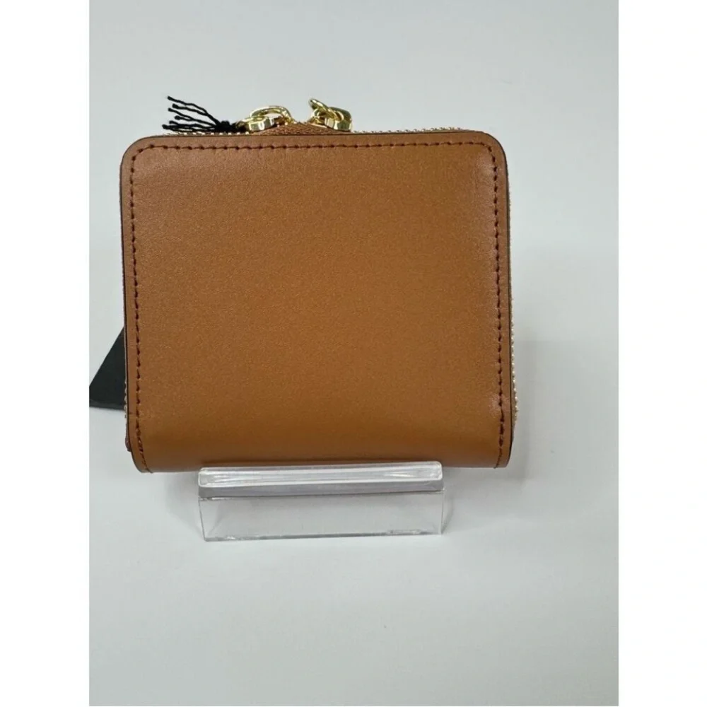 ZAC Zac Posen Women's Eartha Zipped Small Wallet-Pearl Lady Brown NWT